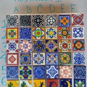 Az. Talavera Decorado 1 (varios diseños) 10.8x10.8