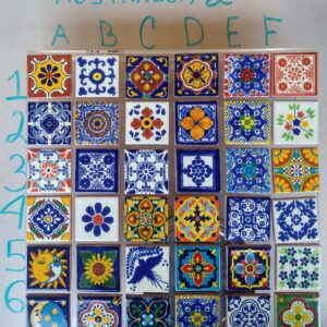 Az. Talavera Decorado 2 (varios diseños) 10.8x10.8