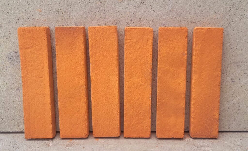 Cintilla Artesanal Barro Natural 6x24