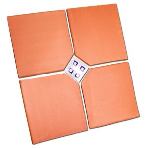 Loseta Extruida Pentagonal Terracota 30x30