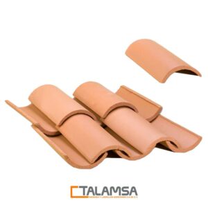 Teja Media Caña CHICA (TC) Terracota 15x30